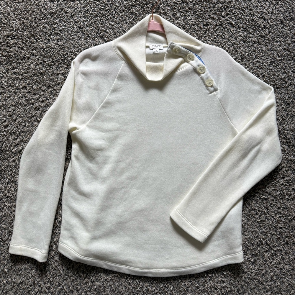 J. Crew Cream Cowl Neck Sweater. Size S